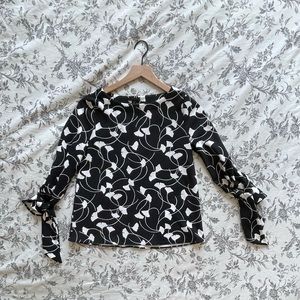 Ann Taylor Ginkgo Tie Sleeve Top